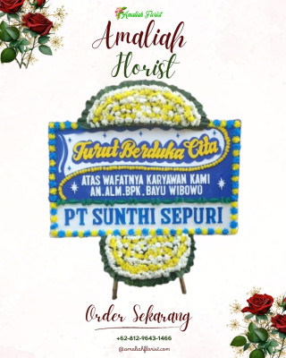 Papan Bunga Duka di Sumber Agung
